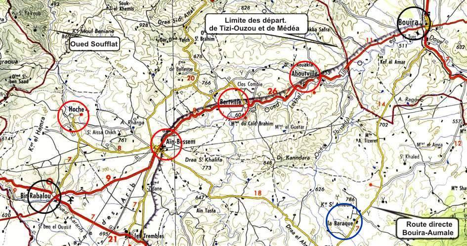 La commune mixte d'Aïn-Bessem et ses trois villages annexes