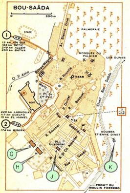 Plan extrait du guide Michelin de 1956 