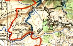 modification mineure de la limite du côté de Borély-la-Sapie.