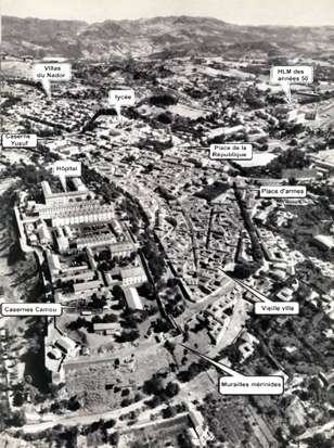 Médéa : vue générale en 1960