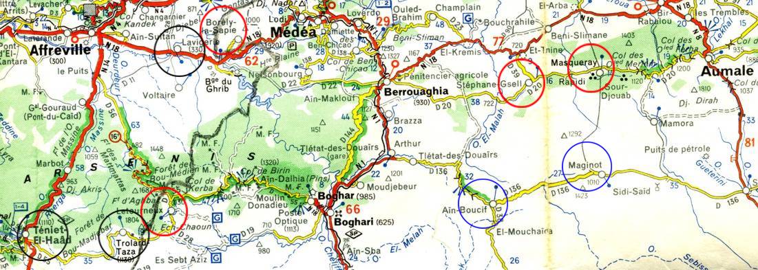 l'isolement de ces centres par rapport aux grandes routes