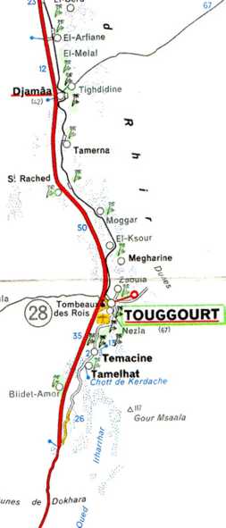 carte détail touggourt