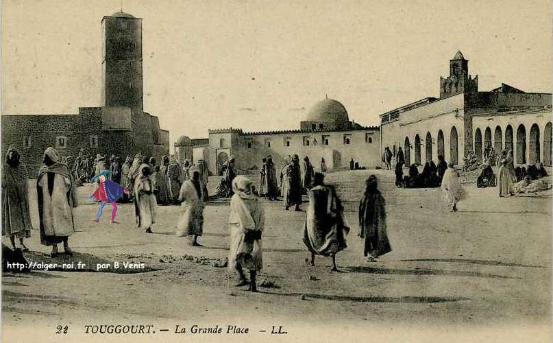 Touggourt palmeraies dans le Sahara,la grande place