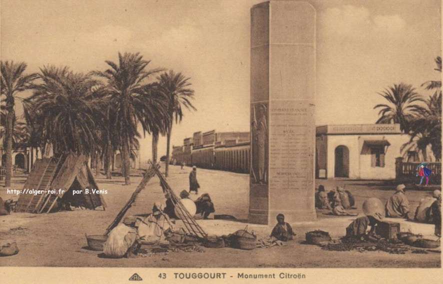 Touggourt palmeraies dans le Sahara,le monument citroen