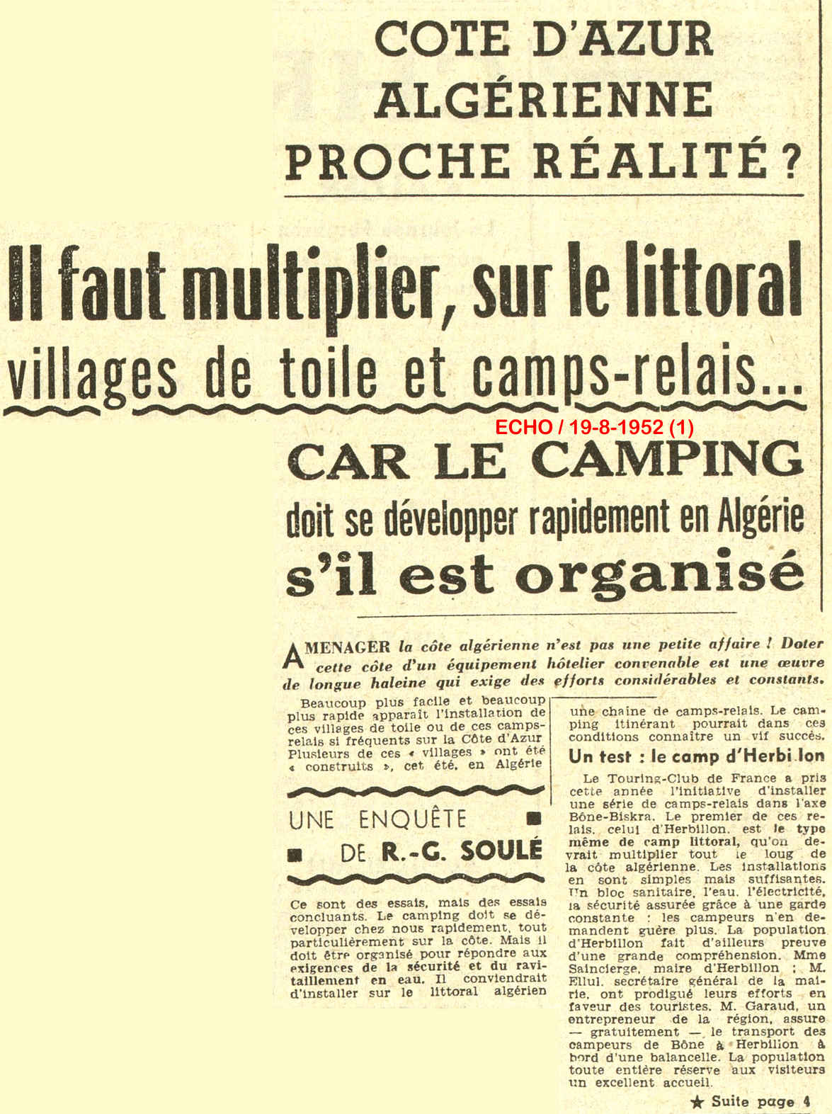 CÔTE D'AZUR ALGÉRIENNE PROCHE RÉALITÉ ?