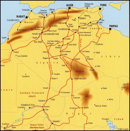 Cette carte imprécise n’est là que pour aider les lecteurs fâchés avec la géographie