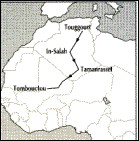 Touggourt à Tombouctou par Tamanrasset. 