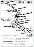 Carte du réseau en 1908