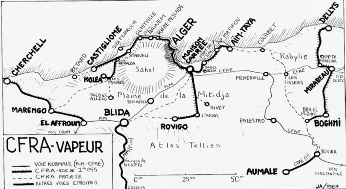 LE RÉSEAU DES CHEMINS DE FER SUR ROUTE D'ALGÉRIE(C. F. R. A.) 