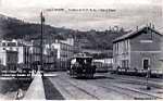 En gare de Bab-el-Oued, une motrice, avec la remorque n°116,