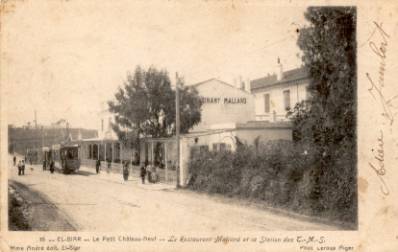 EL-BIAR – Le Petit Châteauneuf – Le Restaurant Mallard et la Station du T.M.S.
