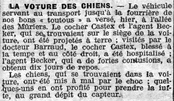 La voiture des chiens - 1919