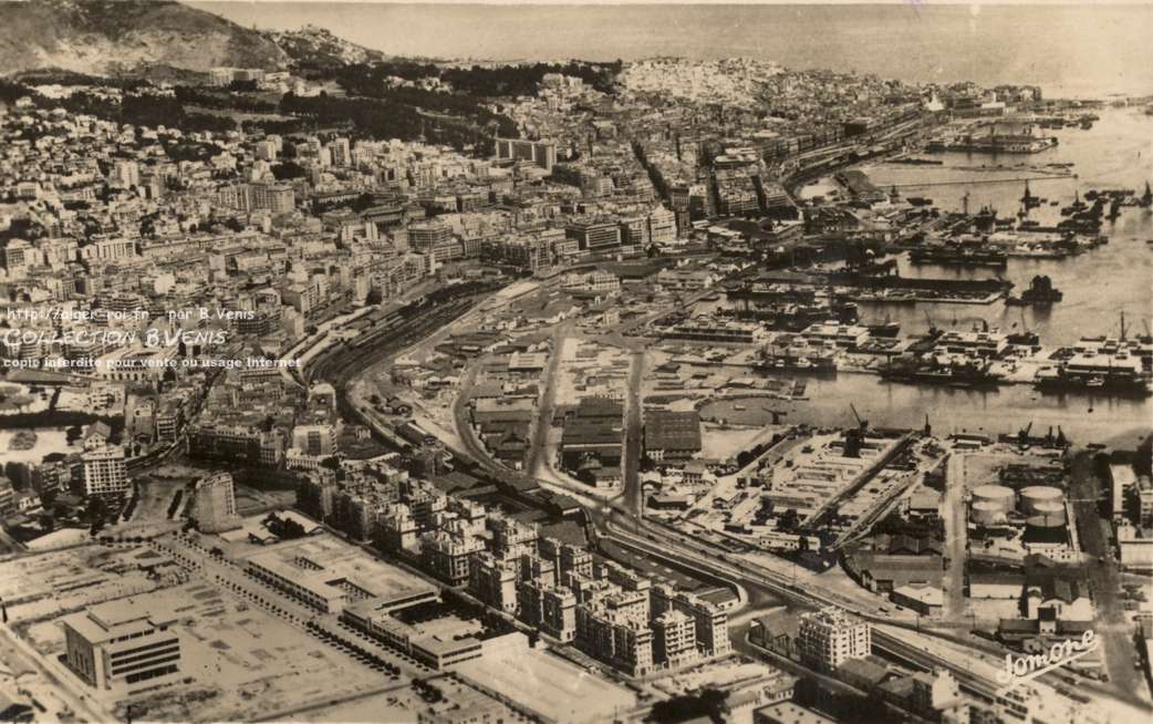 Alger,vue générale aérienne