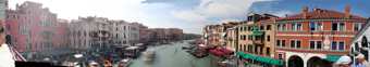 vue du grand canal à partir du pont du rialto