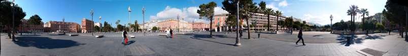 Nice, place Masséna, presque 360°