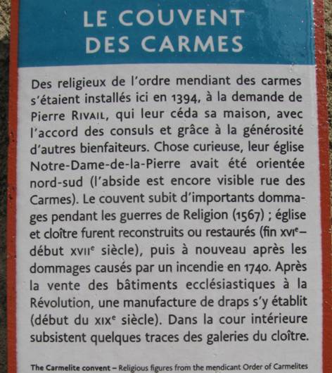 Le couvent des carmes