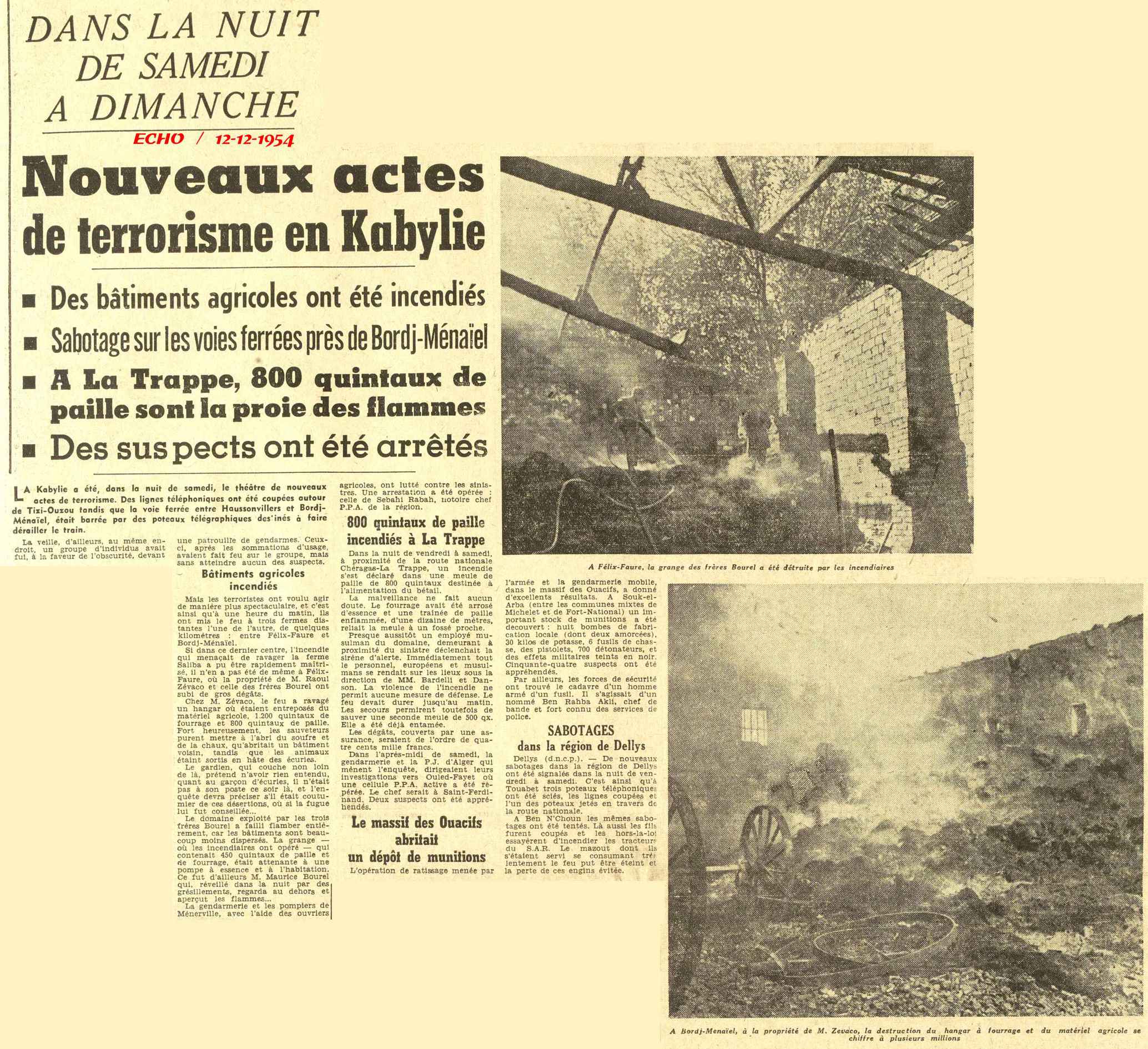 DANS LA NUIT DE SAMEDI A DIMANCHE