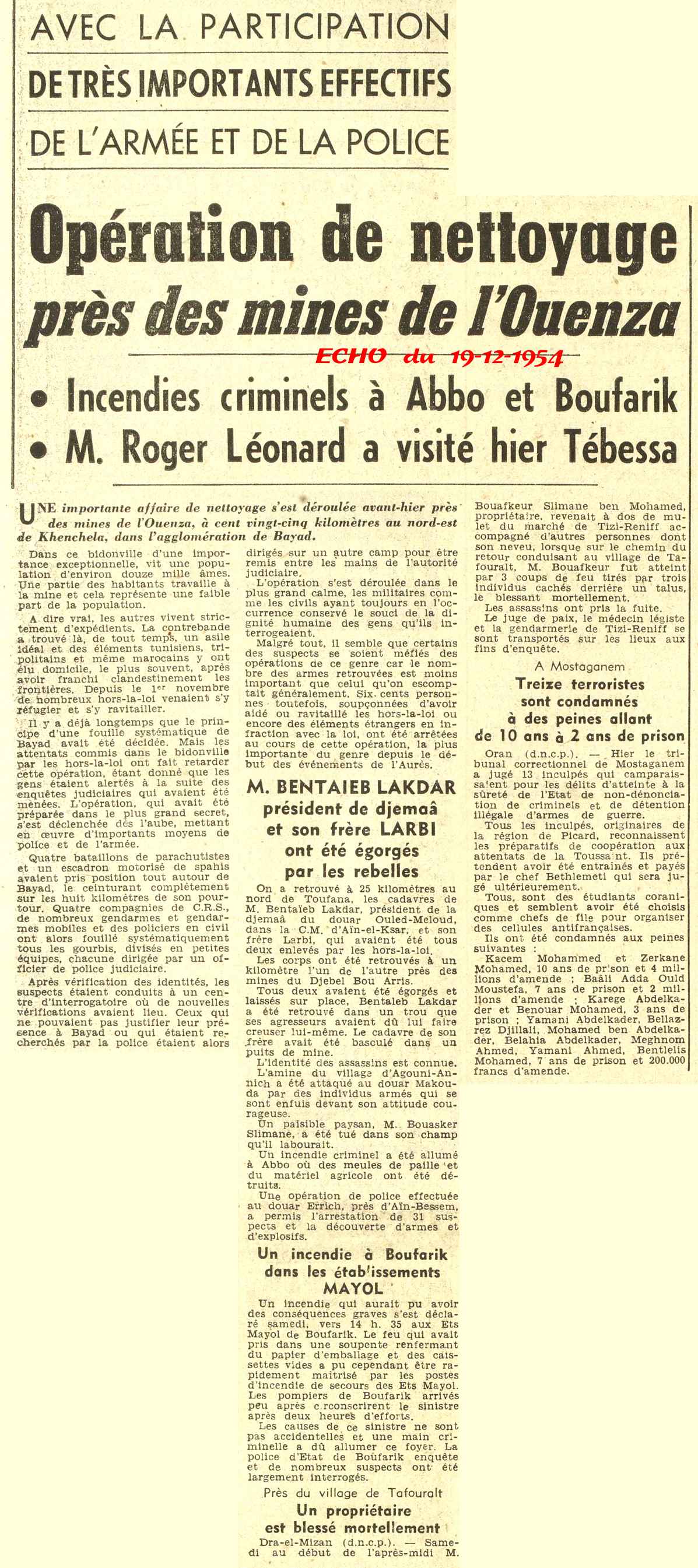 AVEC LA PARTICIPATION