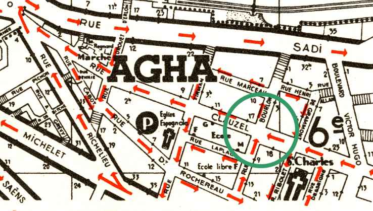 Plan approximatif du lieu