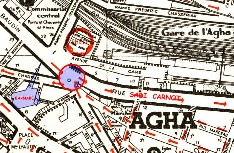 .Carrefour Agha / rue Sadi Carnot