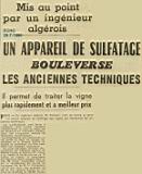Mis au point par un ingénieur algérois