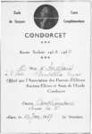 Condorcet, prix d'Anglais à E.Bentolila