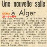 Le RITZ CINÉMA - 1950