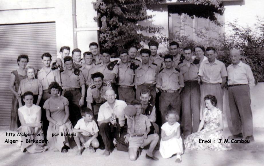 Les Birkadémois et le contingent au Clos St Jean chez les Lavallée dans les années 50-60