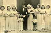 Mariage de Josette Mari (fille des épiciers) et de Pierre Tessier Années 50