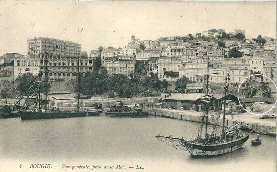 bougie,vue generale prise de la mer
