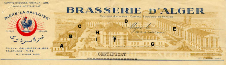 la brasserie d'Alger la Gauloise -