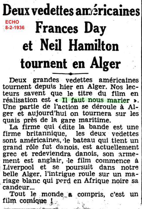 Deux vedettes auliricaines