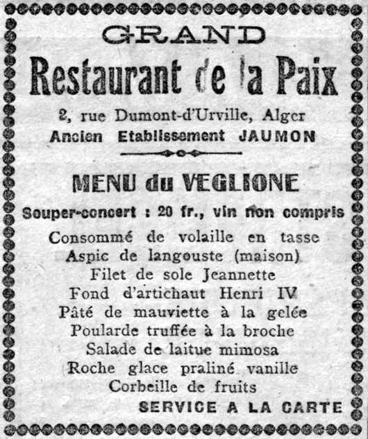 Le restaurant de la Paix