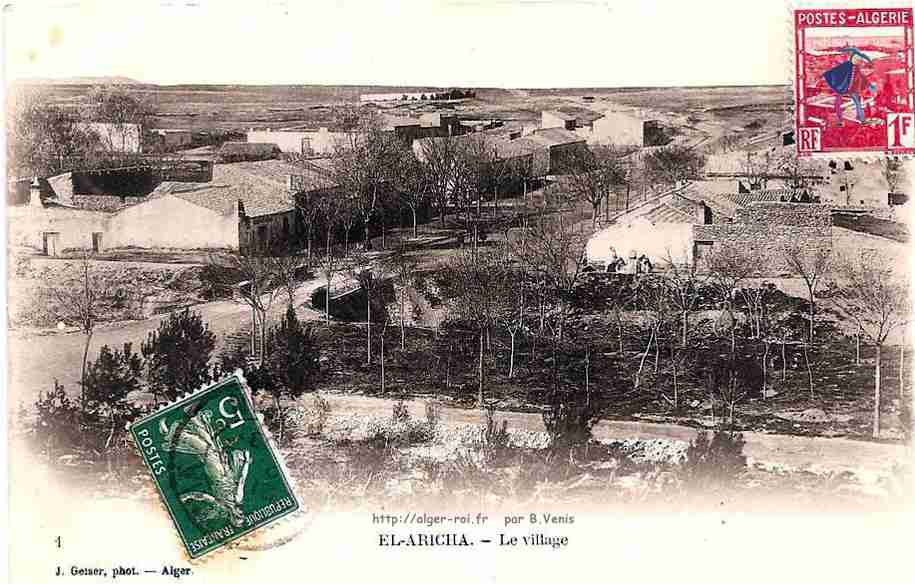 el aricha,le village, vue d'ensemble