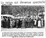 La neige est devenue spectacle