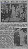 Mariage de S.A. la princesse Nhu-Li d'Annam, fille de la princesse et de S. A. le Prince d'Annam, avec M. le vicomte de la Besse 