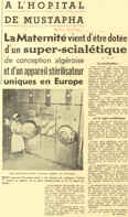 A L’HÔPITAL DE MUSTAPHA