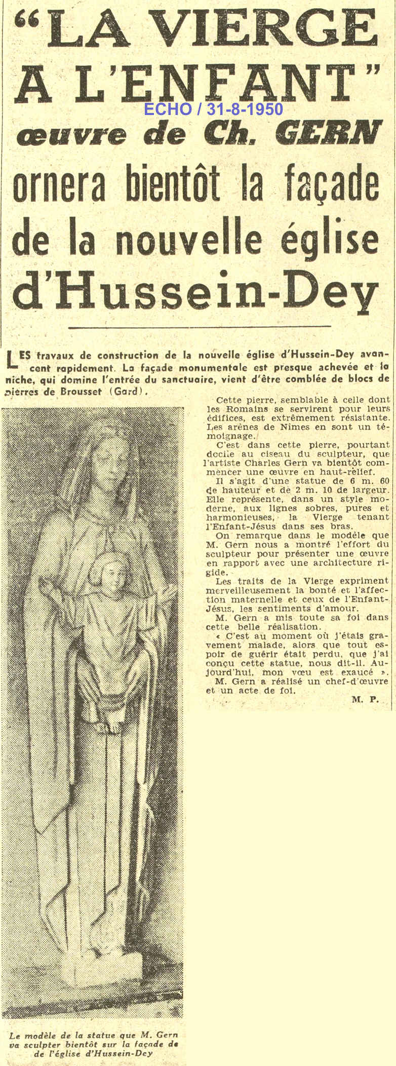 " LA VIERGE A L'ENFANT " 