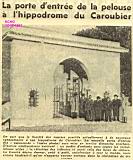 Porte d'entrée de la pelouse