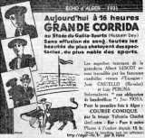 La corrida du 14 juillet aux arènes d'Alger - 1931