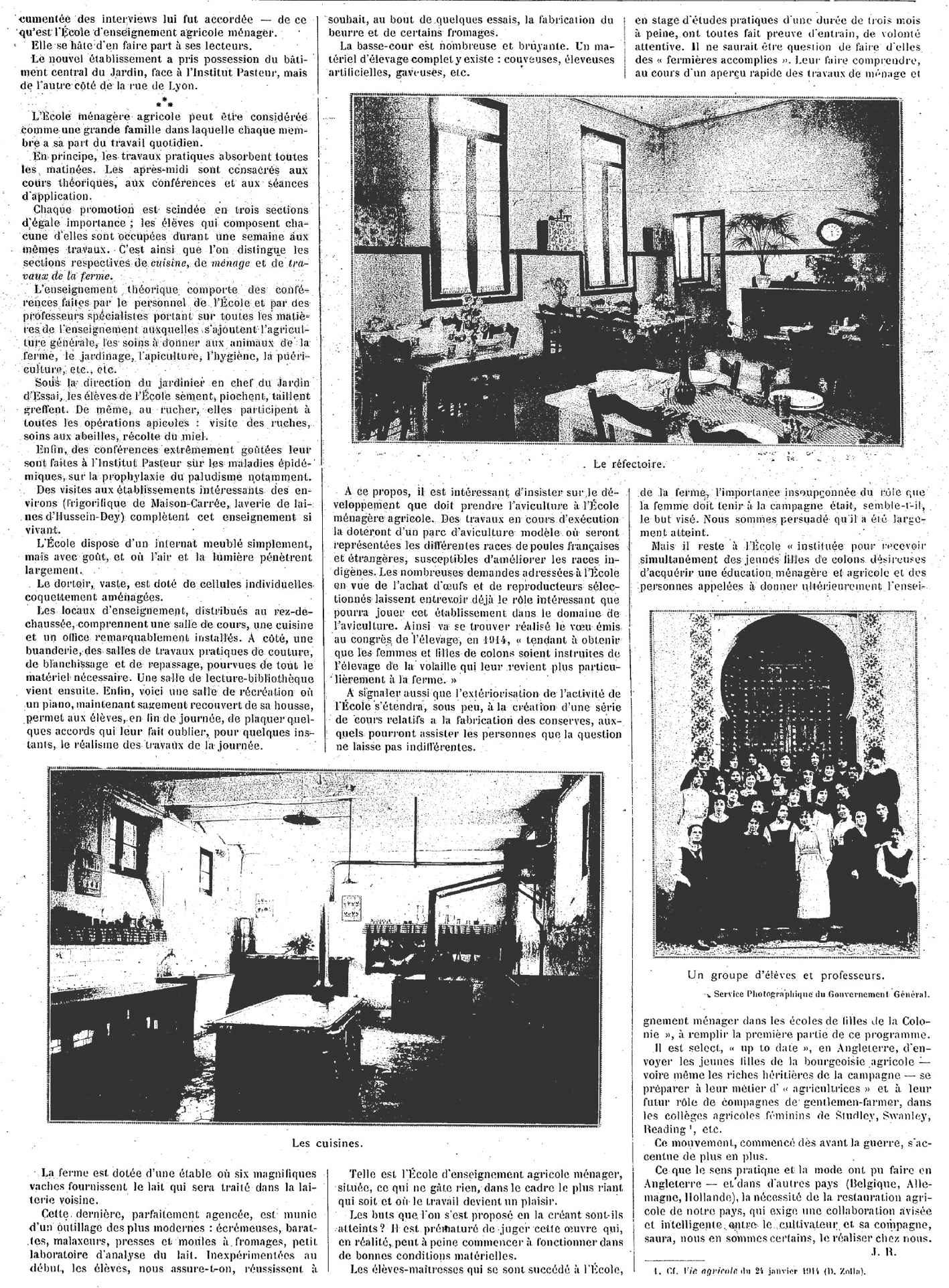 L'ÉCOLE D'ENSEIGNEMENT MÉNAGER AGRICOLE
