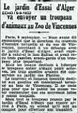Echange d'animaux