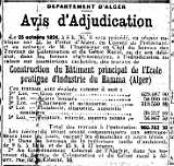 avis d'adjudication