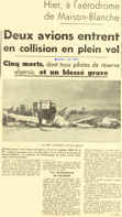 Hier, à l'aérodrome de Maison-Bianche 
