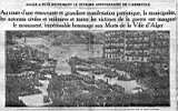 Inauguration du Monument