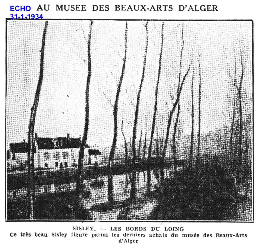 SISLEY. -- LES BORDS DU LOING