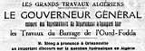 Inauguration des travaux du barrage