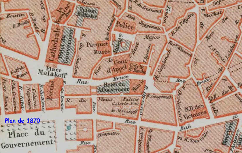 Pour situer le Palais de Justice en 1870 