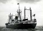 7-7-1956, arrivée du "Rose-Schiaffino" de 5300tx à Brest.