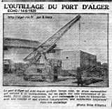 L'outillage du port